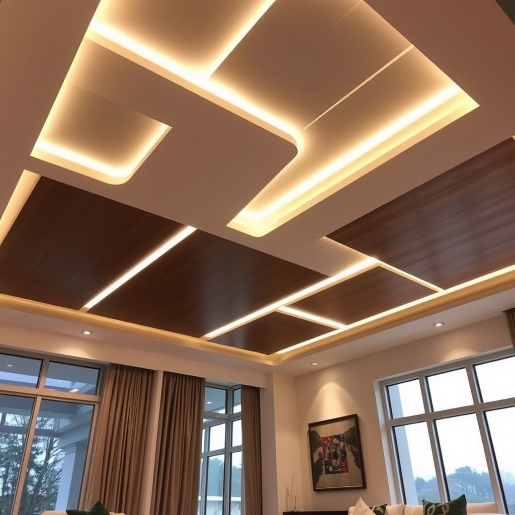 Ceiling Partition 7 Living room false ceiling design and installation service in Singapore