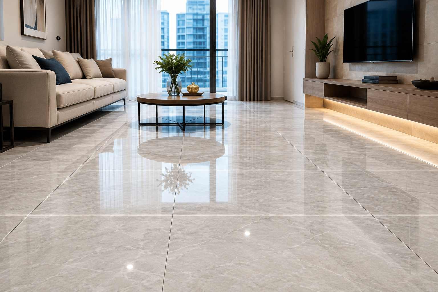 Residential floor tiling contractor in Singapore